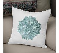 Bonamaison, Housse de Coussin Décorative - 50% Coton 50% Polyester - Fermeture éclair cachée, Dimensions: 43x43 Cm - Conçu et fabriqué en Turquie