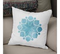 Bonamaison, Housse de Coussin Décorative - 50% Coton 50% Polyester - Fermeture éclair cachée, Dimensions: 43x43 Cm - Conçu et fabriqué en Turquie