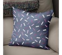 BonaMaison Housse de Coussin Motif, Motif aléatoire Taie d'oreiller pour Lit Voiture Canapé Maison Salon Chambre, Décoration D'intérieur, 50x50cm - Conçu et Fabriqué en Turquie