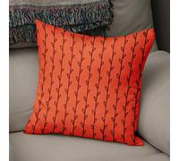 BonaMaison Housse de Coussin Motif, Orange et Bordeaux Taie d'oreiller pour Lit Voiture Canapé Maison Salon Chambre, Décoration D'intérieur, 43x43cm - Conçu et Fabriqué en Turquie