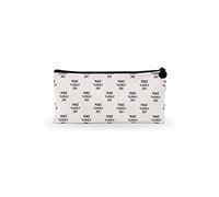 Bonamaison Imprimé Numériquement Pochette à Crayon en Toile avec Fermeture à Glissière, Trousse, Boîtier Crayon, Sac à Stylo pour Enfants, Garçons, Filles, Unisexe, 1 Pièce, Taille: 21x12 Cm
