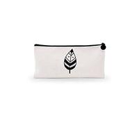 Bonamaison Imprimé Numériquement Pochette à Crayon en Toile avec Fermeture à Glissière, Trousse, Boîtier Crayon, Sac à Stylo pour Enfants, Garçons, Filles, Unisexe, 1 Pièce, Taille: 21x12 Cm