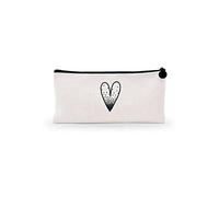 Bonamaison Imprimé Numériquement Pochette à Crayon en Toile avec Fermeture à Glissière, Trousse Scolaire, Boîtier Crayon, Sac à Stylo pour Enfants, Garçons, Filles, Unisexe, 1 Pièce, Taille: 21x12 Cm