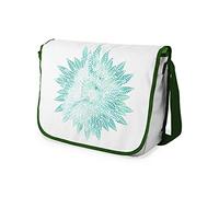 Bonamaison Imprimés Numériquement Sacs de Messager avec Bracelet Kaki pour Étudiants, Sacs D'école pour Filles et Garçons, Sacs à Bandoulière, Retour à l'école, Taille: 29x36 cm