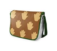 Bonamaison Imprimés Numériquement Sacs de Messager avec Bracelet Kaki pour Étudiants, Sacs D'école pour Filles et Garçons, Sacs à Bandoulière, Retour à l'école, Taille: 29x36 cm