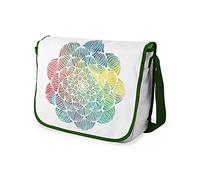 Bonamaison Imprimés Numériquement Sacs de Messager avec Bracelet Kaki pour Étudiants, Sacs D'école pour Filles et Garçons, Sacs à Bandoulière, Retour à l'école, Taille: 29x36 cm