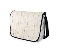 Bonamaison Imprimés Numériquement Sacs de Messager avec Bracelet Noir pour Étudiants, Sacs D'école pour Filles et Garçons, Sacs à Bandoulière, Retour à l'école, Taille: 29x36 cm