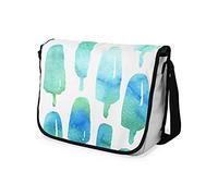 Bonamaison Imprimés Numériquement Sacs de Messager avec Bracelet Noir pour Étudiants, Sacs D'école pour Filles et Garçons, Sacs à Bandoulière, Retour à l'école, Taille: 29x36 cm