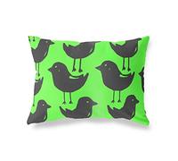 BonaMaison Néon Vert-Fumée Housse de Coussin Motif, Taie d'oreiller pour Lit Voiture Canapé Maison Salon Chambre, Décoration D'intérieur, 35x50 Cm - Conçu et Fabriqué en Turquie