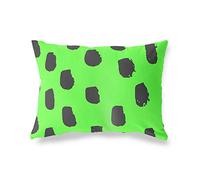 BonaMaison Néon Vert-Fumée Housse de Coussin Motif, Taie d'oreiller pour Lit Voiture Canapé Maison Salon Chambre, Décoration D'intérieur, 35x50 Cm - Conçu et Fabriqué en Turquie