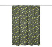 Bonamaison, Rideau de Douche Imprimé Numériquement, Anneaux de Rideau de Douche Inclus, 1 Pièce, 140X200 Cm - Conçu et fabriqué en Turquie