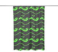 Bonamaison, Rideau de Douche Imprimé Numériquement, Anneaux de Rideau de Douche Inclus, 1 Pièce, 140X200 Cm - Conçu et fabriqué en Turquie