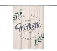 Bonamaison, Rideau de Douche Imprimé Numériquement, Anneaux de Rideau de Douche Inclus, 1 Pièce, 140X200 Cm - Conçu et fabriqué en Turquie