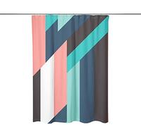 Bonamaison, Rideau de Douche Imprimé Numériquement, Anneaux de Rideau de Douche Inclus, 1 Pièce, 140X200 Cm - Conçu et fabriqué en Turquie