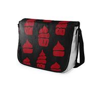 Bonamaison Sac à bandoulière Messenger avec bandoulière Noire pour Filles et garçons 29 x 36 cm