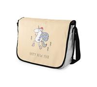 Bonamaison Sac à bandoulière pour école avec bandoulière Noire pour étudiants, Sac à bandoulière, Sac à bandoulière pour Enfants, Filles, garçons, Taille : 29 x 36 cm