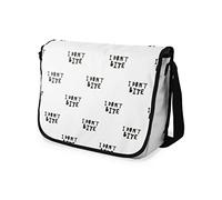 Bonamaison Sac à bandoulière pour école avec bandoulière Noire pour étudiants, Sac à bandoulière, Sac à bandoulière pour Enfants, Filles, garçons, Taille : 29 x 36 cm