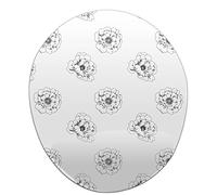 Bonamaison, Tapis de Souris Ergonomique avec Repose-Poignet - Impression numérique - pour Le Bureau et la Maison - 20 x 23 cm