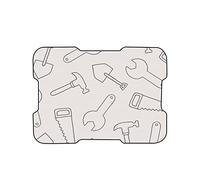 Bonamaison, Tapis de Souris Imprimé Numériquement, Fond Antidérapant, pour Bureau et Maison, Taille: 22x18cm