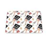 Bonamaison, Tapis de Souris Rectangle Imprimé Numériquement, Fond Antidérapant, pour Bureau et Maison, Taille: 22x18cm