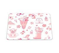 Bonamaison, Tapis de Souris Rectangle Imprimé Numériquement, Fond Antidérapant, pour Bureau et Maison, Taille: 22x18cm