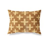 BonaMaison Tons Bruns Housse de Coussin Motif, Taie d'oreiller pour Lit Voiture Canapé Maison Salon Chambre, Décoration D'intérieur, 35x50 Cm - Conçu et Fabriqué en Turquie