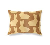 BonaMaison Tons Bruns Housse de Coussin Motif, Taie d'oreiller pour Lit Voiture Canapé Maison Salon Chambre, Décoration D'intérieur, 35x50 Cm - Conçu et Fabriqué en Turquie