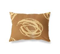 BonaMaison Tons Bruns Housse de Coussin Motif, Taie d'oreiller pour Lit Voiture Canapé Maison Salon Chambre, Décoration D'intérieur, 35x50 Cm - Conçu et Fabriqué en Turquie