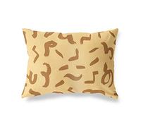 BonaMaison Tons Bruns Housse de Coussin Motif, Taie d'oreiller pour Lit Voiture Canapé Maison Salon Chambre, Décoration D'intérieur, 45x60 Cm - Conçu et Fabriqué en Turquie