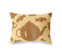 BonaMaison Tons Bruns Housse de Coussin Motif, Taie d'oreiller pour Lit Voiture Canapé Maison Salon Chambre, Décoration D'intérieur, 35x50 Cm - Conçu et Fabriqué en Turquie