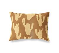 BonaMaison Tons Bruns Housse de Coussin Motif, Taie d'oreiller pour Lit Voiture Canapé Maison Salon Chambre, Décoration D'intérieur, 45x60 Cm - Conçu et Fabriqué en Turquie