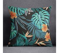 Bonamaison Un Housse Coussin Décoratif Et Facile d'entretien, Tissé/Polyester, Fermeture Éclair Cachée, Dimensions: 45 X 45 Cm - Conçu et fabriqué en Turquie