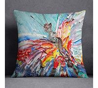 Bonamaison Un Housse Coussin Décoratif Et Facile d'entretien, Tissé/Polyester, Fermeture Éclair Cachée, Dimensions: 45 X 45 Cm - Conçu et fabriqué en Turquie