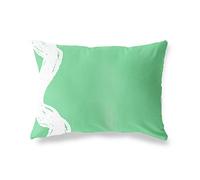 BonaMaison Vert Pétrole-Blanc Housse de Coussin Motif, Taie d'oreiller pour Lit Voiture Canapé Maison Salon Chambre, Décoration D'intérieur, 45x60 Cm - Conçu et Fabriqué en Turquie