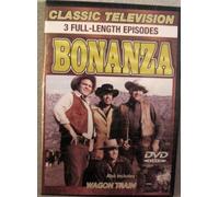 Bonanza/Wagon Train ~ Classic Television DVD ~ 3 Full-Length Episodes
