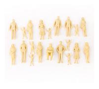 Bonarty 20pcs Passager Non Peint Personnage Modèle Train Maquette échelle 1:25 Jouet