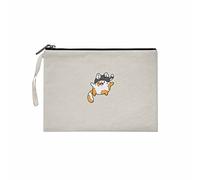 Bonateks, Clutches Pour Femme, Imprimé Numérique, Tissu En Toile, Mode Quotidienne, Beige, Taille: 25x18cm