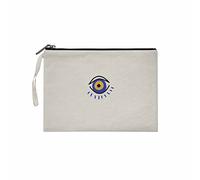 Bonateks, Clutches Pour Femme, Imprimé Numérique, Tissu En Toile, Mode Quotidienne, Beige, Taille: 25x18cm