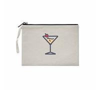 Bonateks, Clutches Pour Femme, Imprimé Numérique, Tissu En Toile, Mode Quotidienne, Beige, Taille: 25x18cm