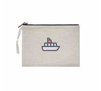 Bonateks, Clutches Pour Femme, Imprimé Numérique, Tissu En Toile, Mode Quotidienne, Beige, Taille: 25x18cm