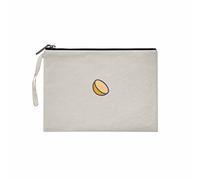 Bonateks, Clutches Pour Femme, Imprimé Numérique, Tissu En Toile, Mode Quotidienne, Beige, Taille: 25x18cm