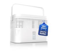 BonAura® AirOne Max Déshumidificateur sans électricité jusqu'à 33 m² I Ventilation à 360° I avec bec verseur et granulés 980 g I Protection contre les moisissures