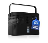 BonAura Déshumidificateur sans courant AirOne Max - Déshumidificateur pour cave, salle de bain, etc. - Pack de recharge pour humidificateur 980g inclus - Noir