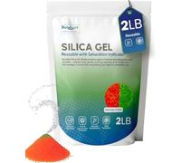 BonAura Gel de silice de 0,9 kg, boules de silice, convient également comme séchoir à filament, déshydratant de silicate, régénérable et réutilisable, dans un sac hermétique en gel de silice à