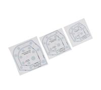 Bonbela 15,2 cm, 20,3 cm, 10,3 cm, 3 tailles, pochoir Cosy en acrylique, ensemble de règles de coupe