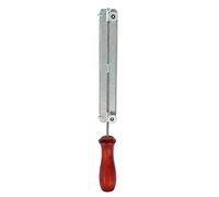 Bonbela 1PCS File de Chaîne de Tronçonneuse et de Dépôt de Kits D'affûtage avec Outil de Support en Bois (Poignée en Bois + Support + fichier / 4,0 mm)