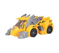 Bonbela 2 en 1 Enfants Voiture électrique Dinosaure LED Musique Légère Convertisseur Dinosaure Carr Brouillard Spray Dinosaur Dinosaur Car Voiture (Jaune)