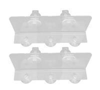 Bonbela 2 Ensembles D'étagères à Ventouses de Fenêtre en Acrylique, Extension de Seuil Large, Pot de Plantes, étagère Flottante pour Affichage de Cadre Photo Succulent