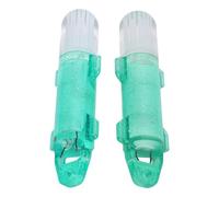 Bonbela 2 Pêcheries sous-Marines Légères à Fibre Optique LED de Pêche en Profondeur Lumière de Pêche Clignotante Outils de Lampadaire (Feu Vert)