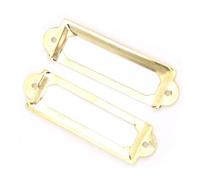 Bonbela 20 PCS Étiquette de Dessin Marque Les étudiants Réalisent L'accessoire de Note de Plateau de Tiroir Rétro (Jaune)